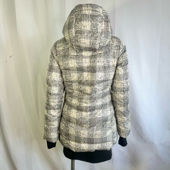 LOLE WINTER COAT WHITE GREY JACKET DUCK DOWN FILLED WOMAN SIZE XS - Picture 5 of 17
